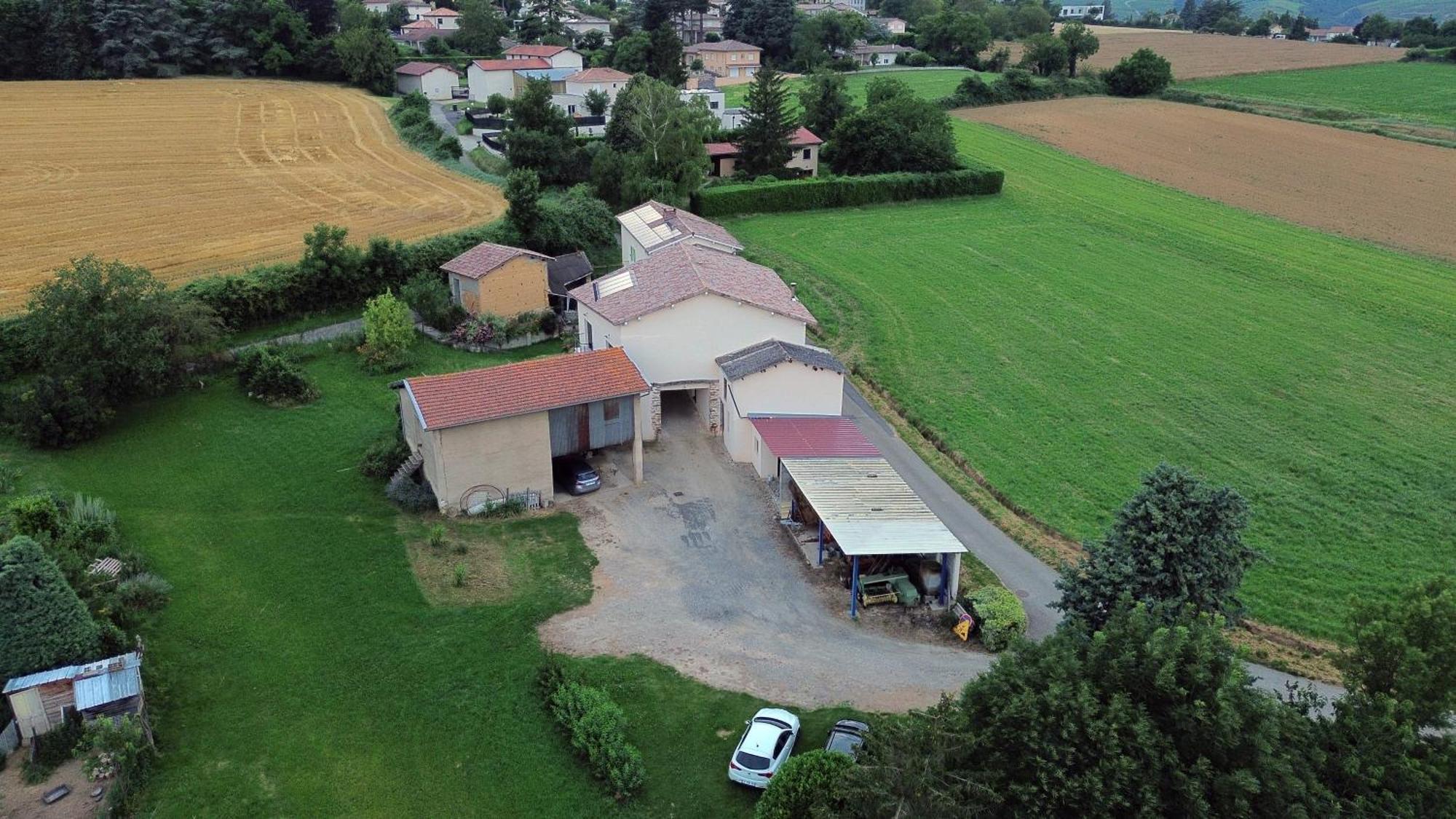 La Ferme Des Cerisiers Bed and Breakfast Reventin-Vaugris Buitenkant foto